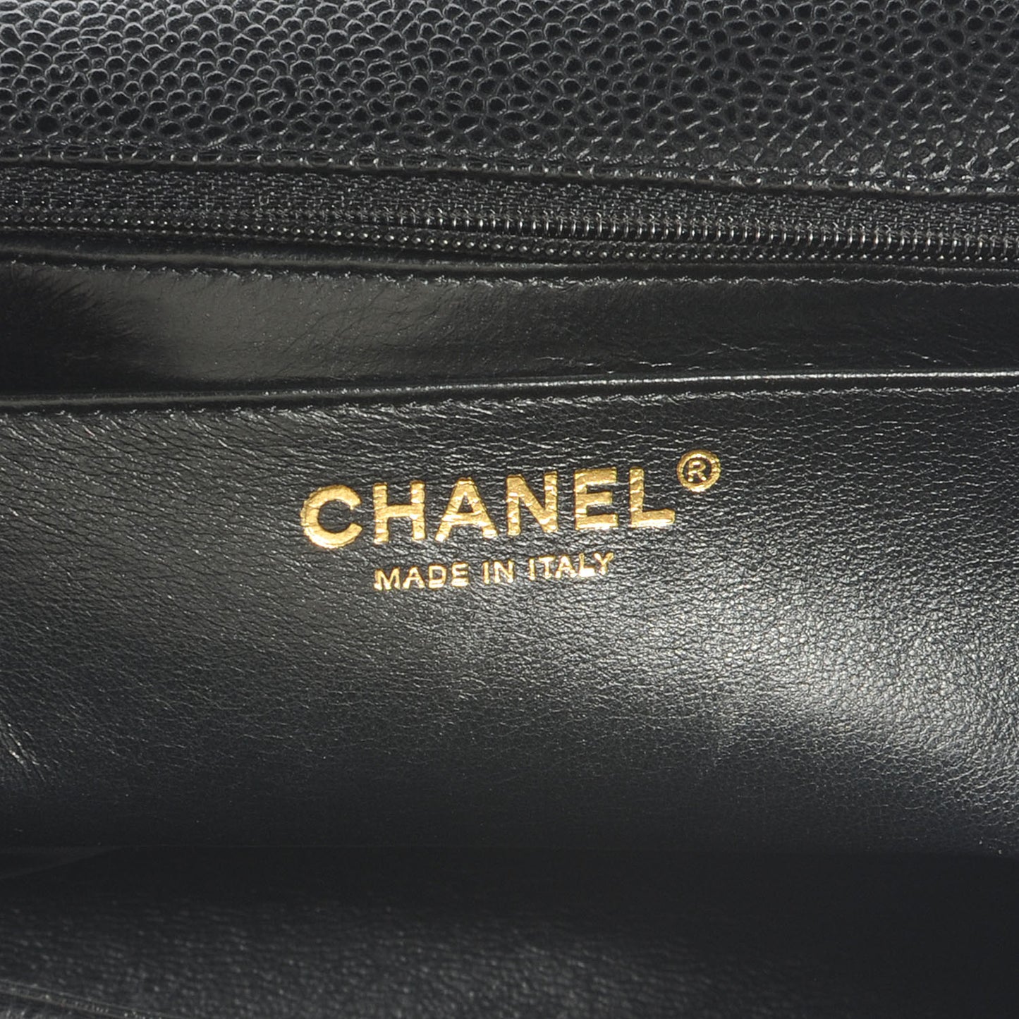 Caviar Jumbo Single Flap Black