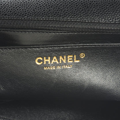 Chanel Caviar Jumbo Single Flap Black 6 of 6