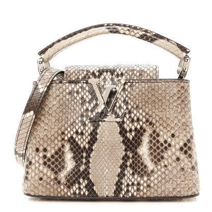 Louis Vuitton Snakeskin Capucines Mini Naturel 1 of 9