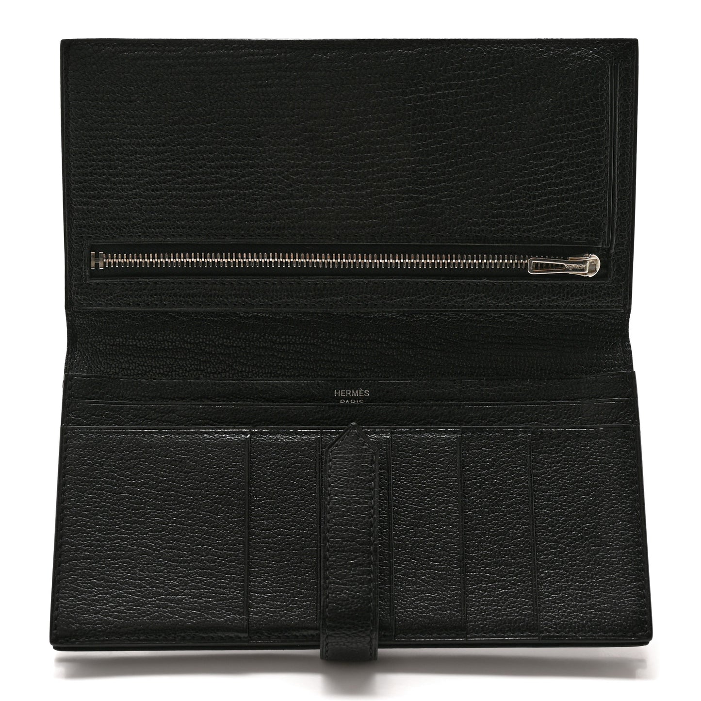 Chevre Mysore Bearn Gusset Wallet Black
