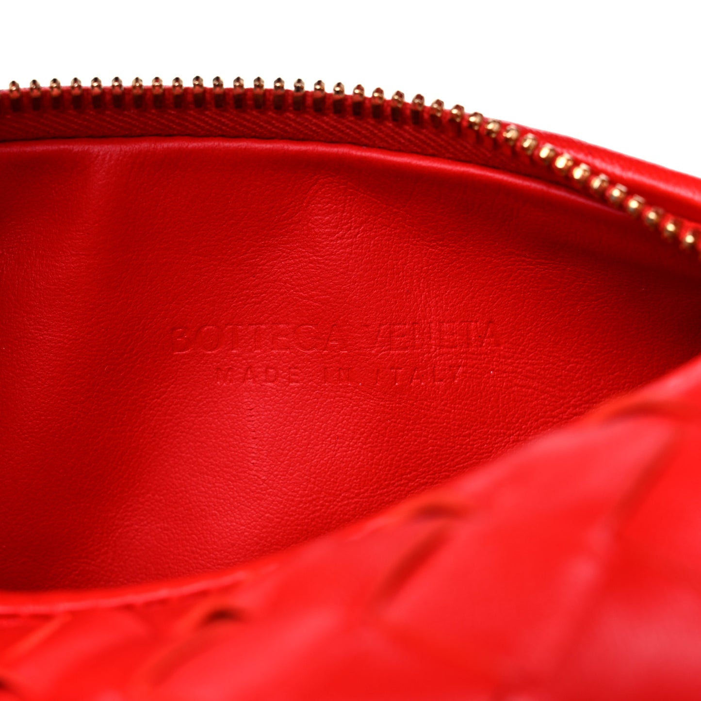 Nappa Intrecciato Mini Jodie Red