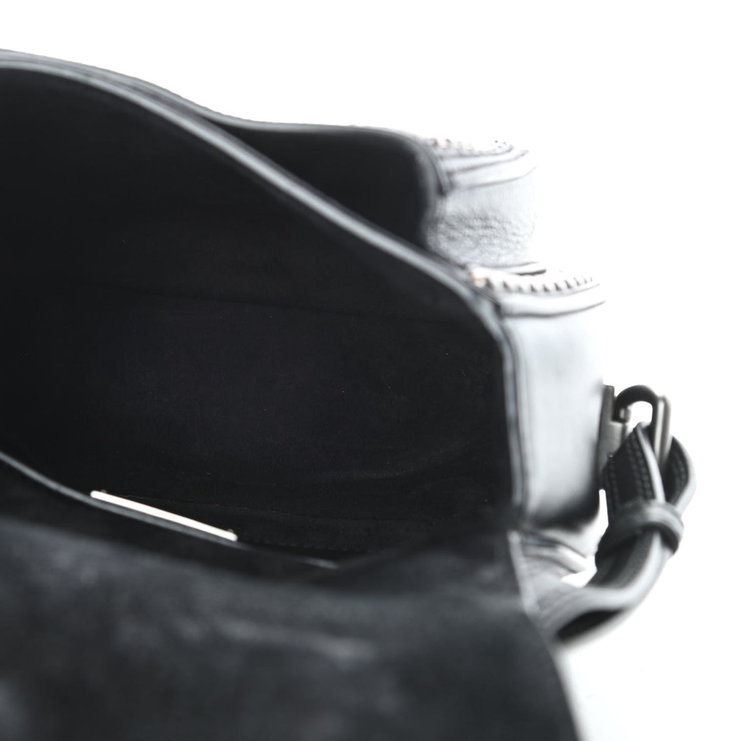 Goatskin Madras Soft Calfskin Crystal Embellished Dahlia Shoulder Bag Black