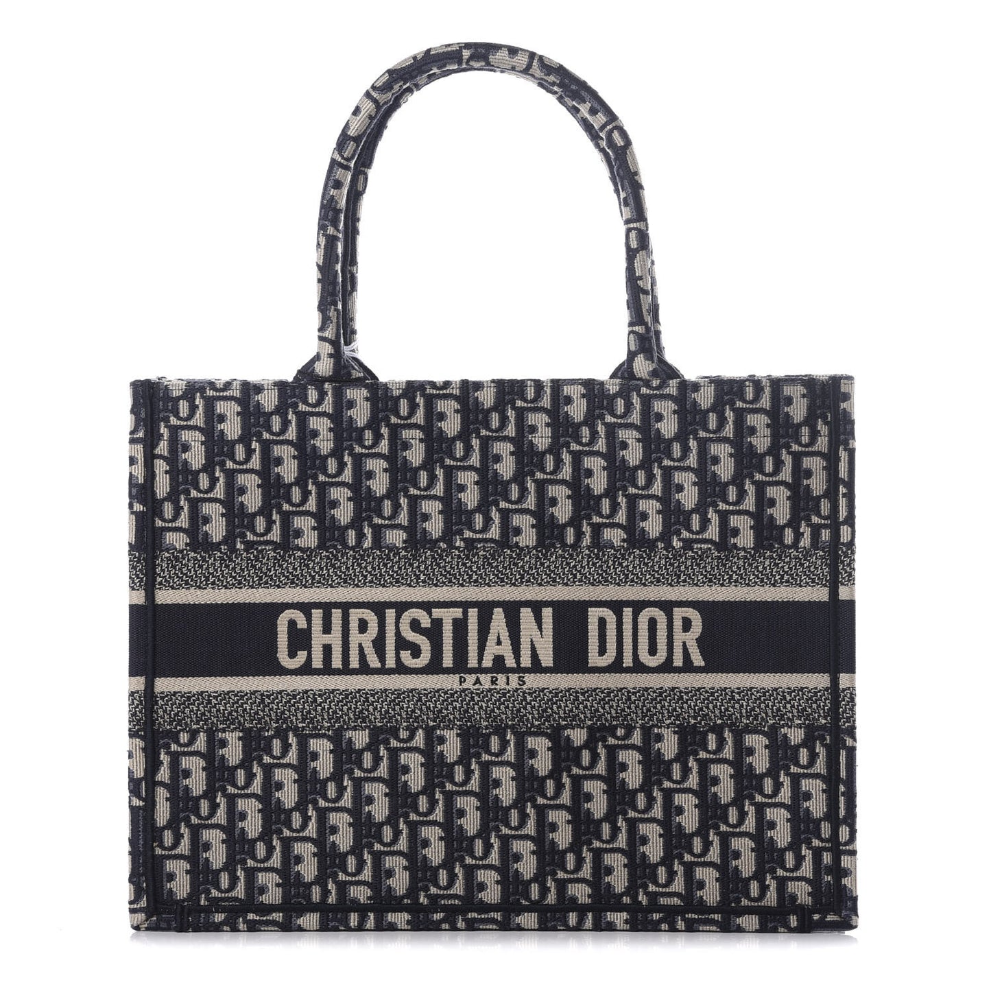 Oblique Medium Book Tote Blue Multicolor