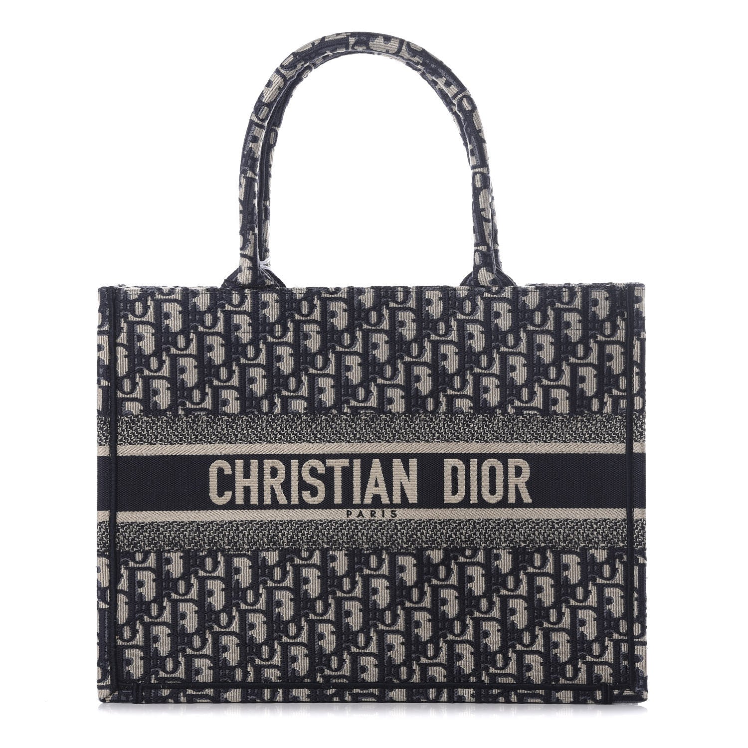 Christian Dior Oblique Medium Book Tote Blue Multicolor 1 of 10