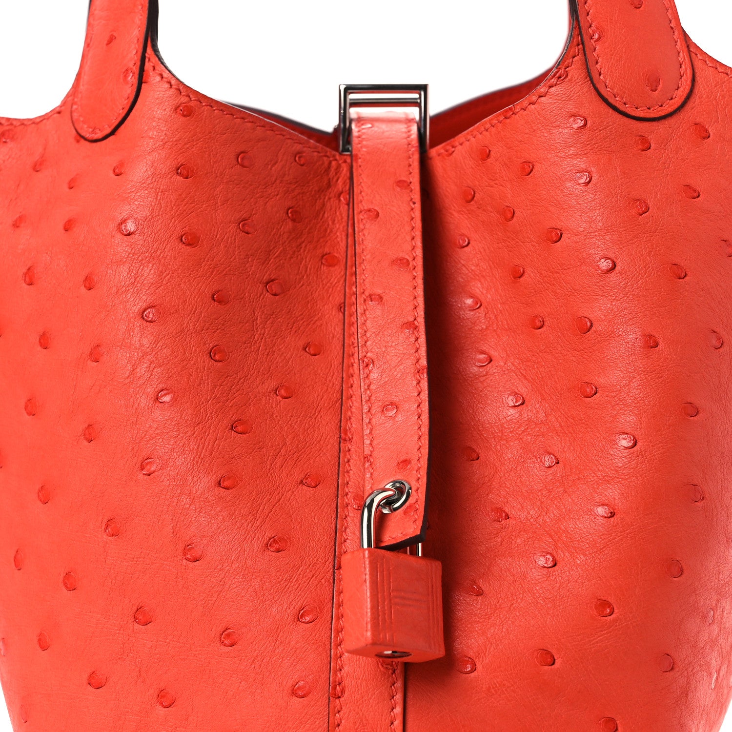 Hermes Ostrich Picotin Lock 18 Capucine 8 of 10