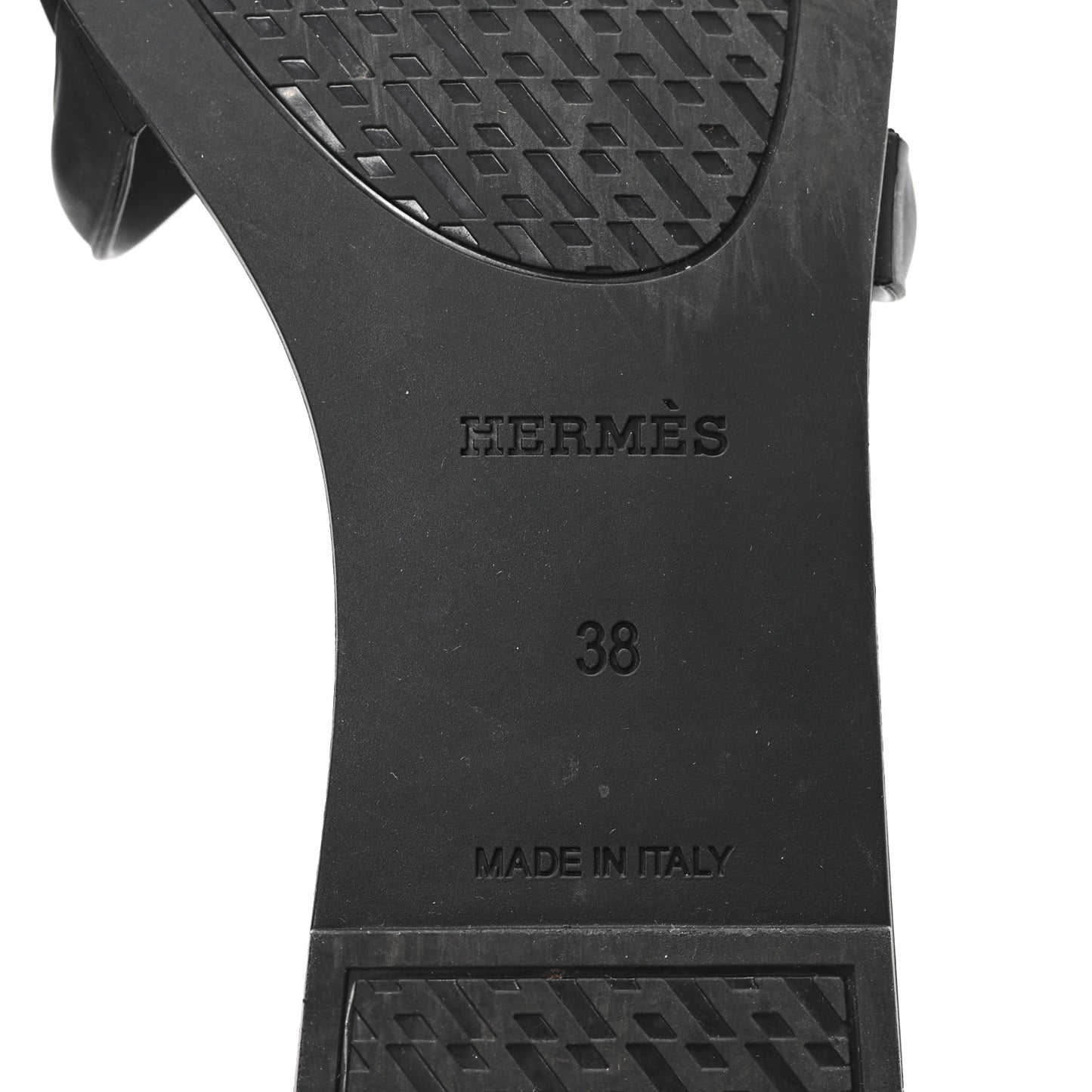 Rubber Aloha Sandals 38 Black