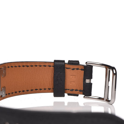 Hermes Stainless Steel Epsom 23mm Medor Quartz Watch Noir 9 of 10