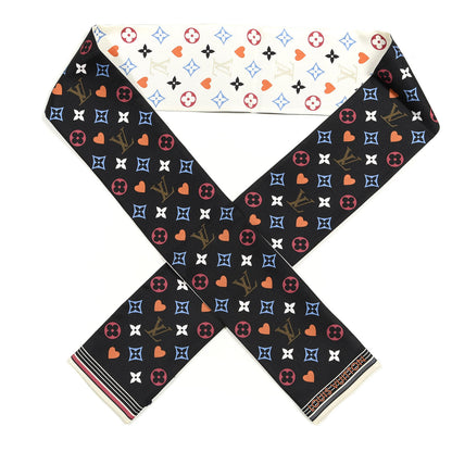 Louis Vuitton Silk Game On Bandeau Black White 1 of 3