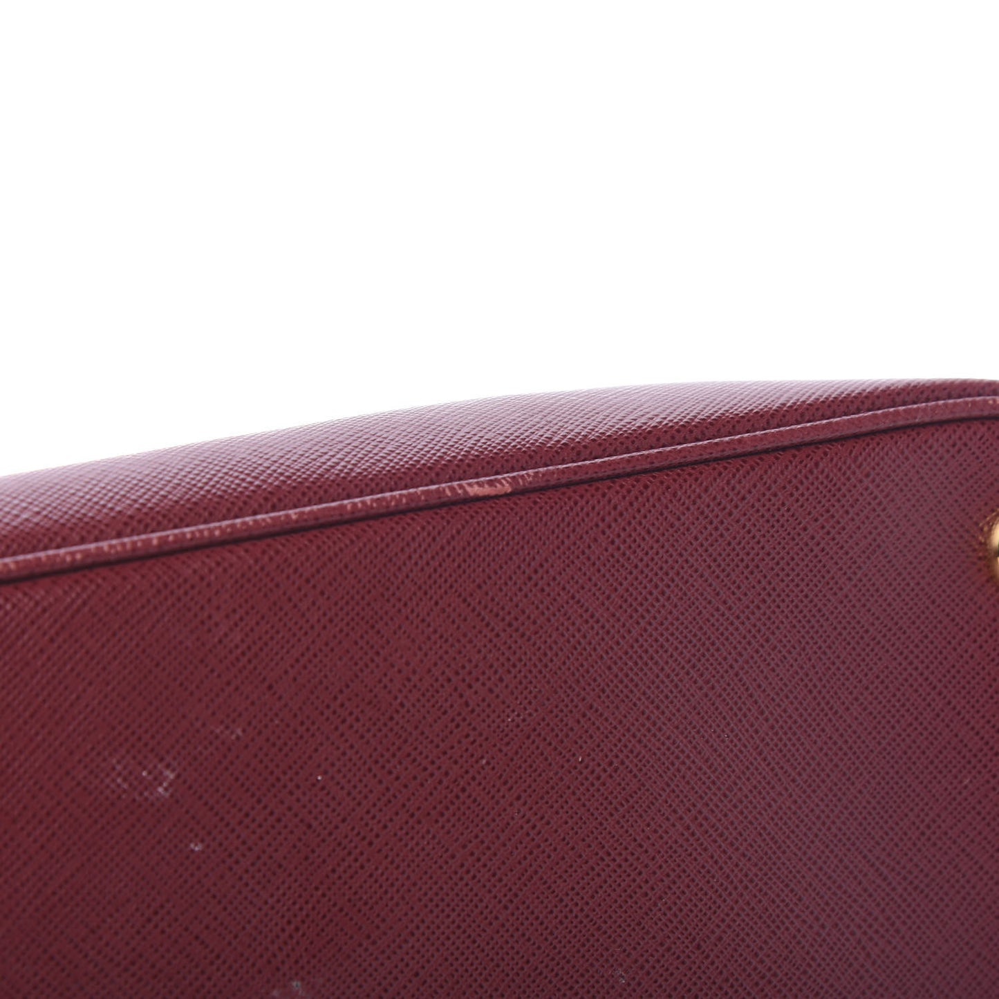 Saffiano Medium Galleria Double Zip Tote Cherry