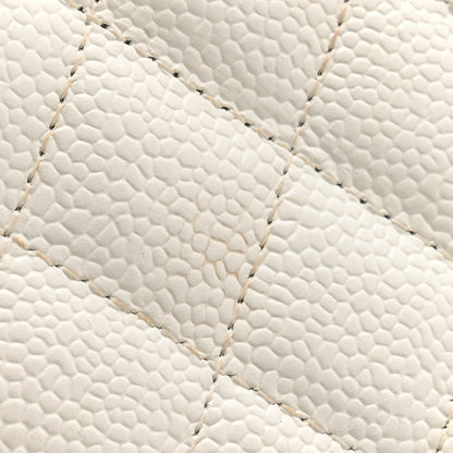 Chanel Caviar Quilted Timeless Clutch White 8 of 11
