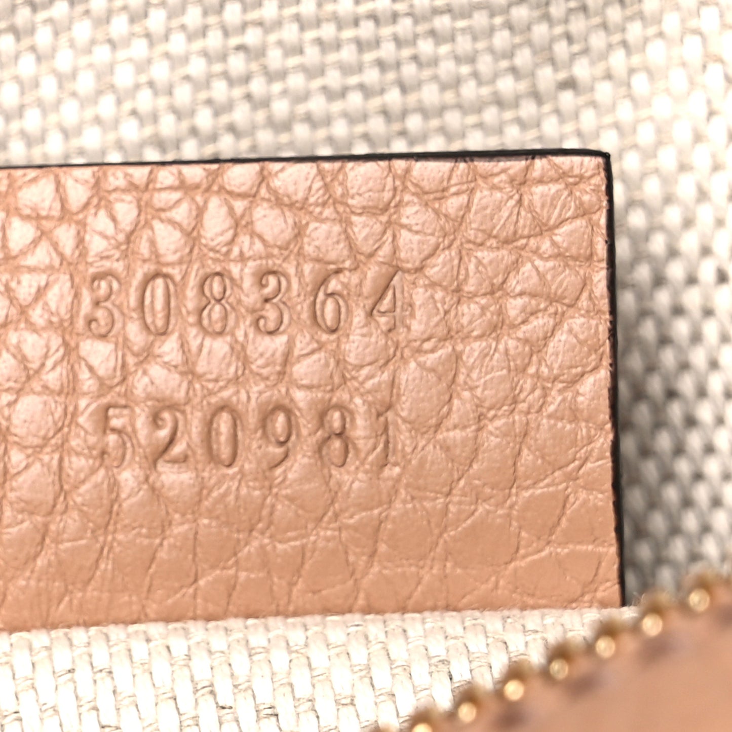 Pebbled Calfskin Small Soho Disco Bag Camelia