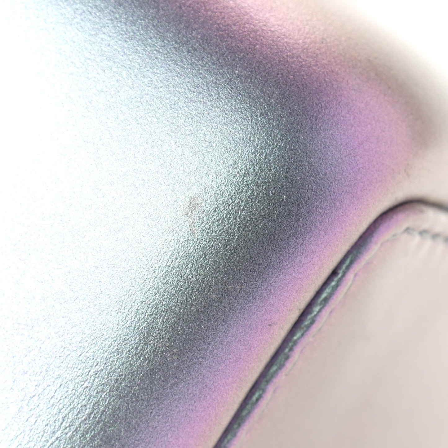 Iridescent Lambskin Calfskin Small Quilted Gabrielle Backpack Light Purple