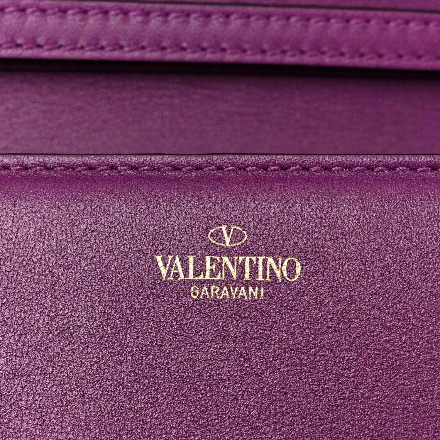 Valentino Garavani Calfskin Vlogo Loco Shoulder Bag Prune 6 of 10