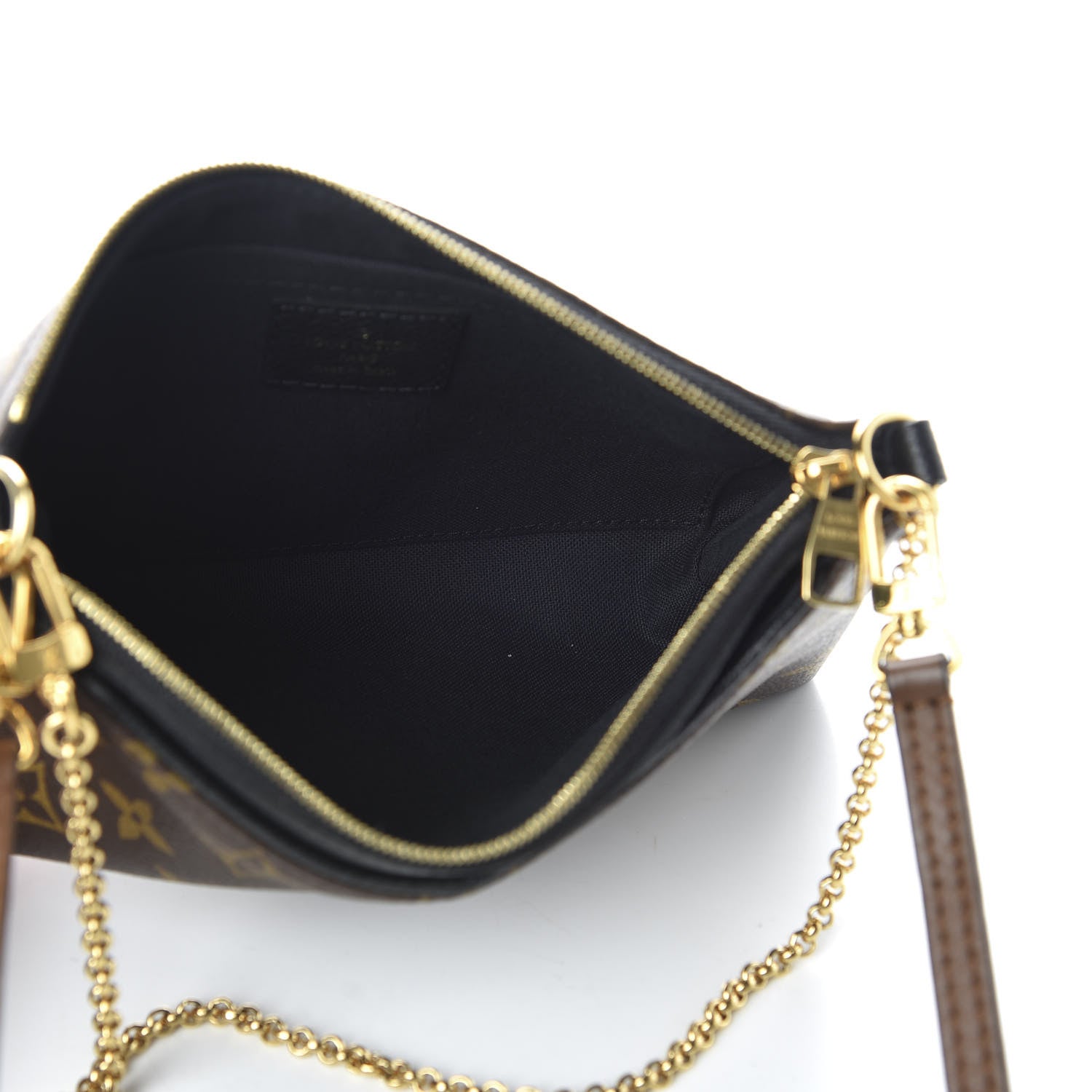 Louis Vuitton Monogram Pallas Clutch Black 5 of 10