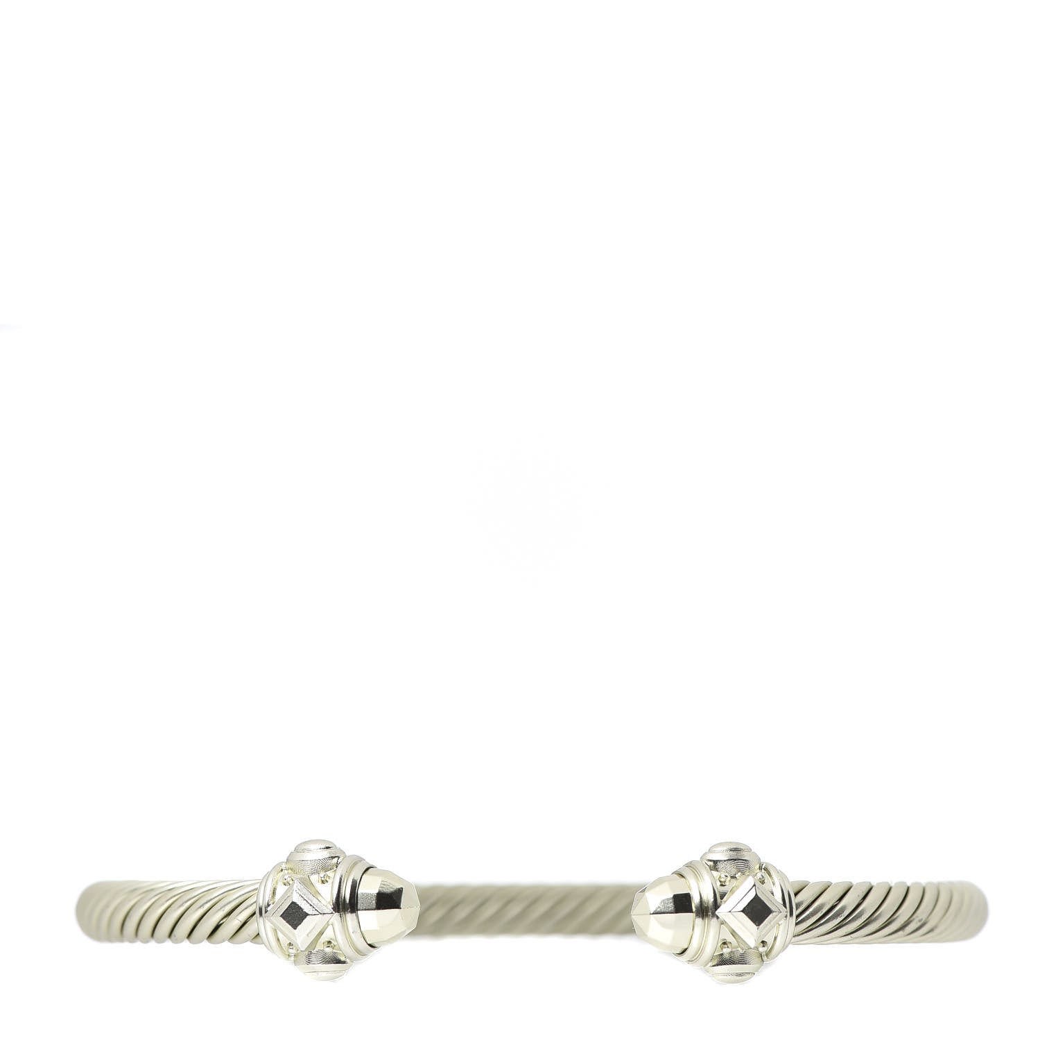 David Yurman Aluminum 5mm Renaissance Bracelet Pale Gold 1 of 5