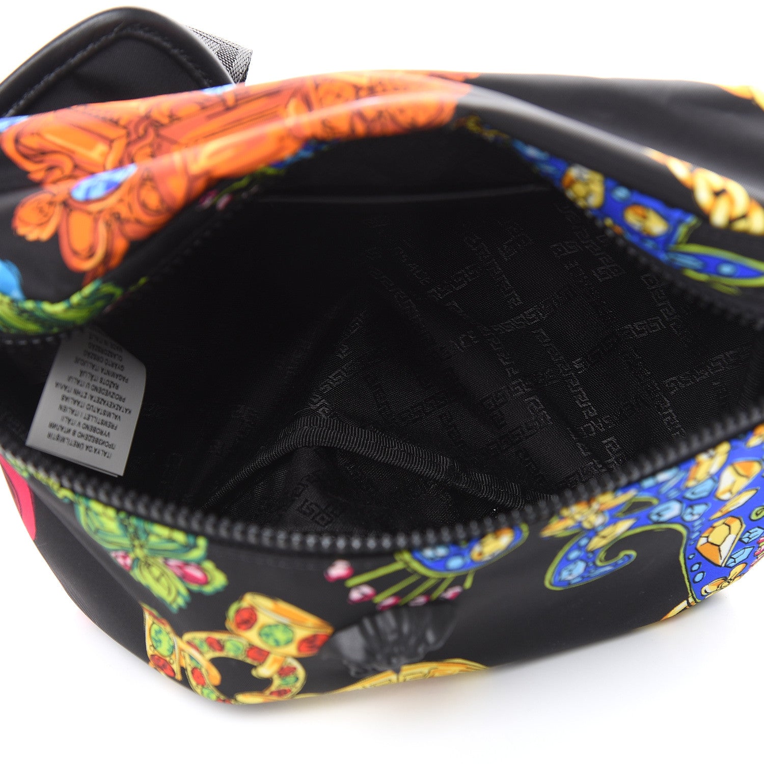Versace Nylon Marsupio St Catene Medusa Belt Bag Black Multicolor 5 of 9