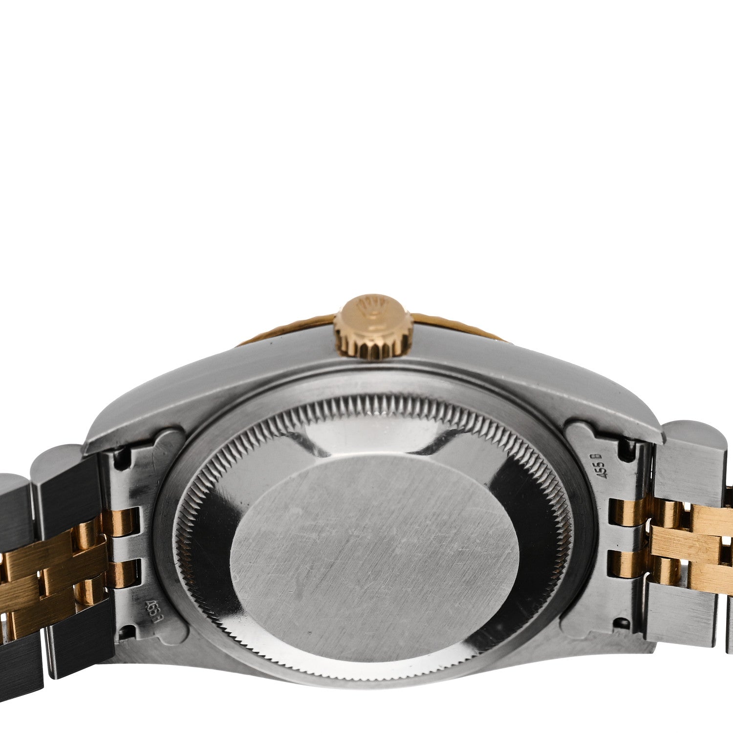 Rolex Stainless Steel 18K Yellow Gold Diamond 36mm Oyster Perpetual Datejust Watch Blue 16233 4 of 4