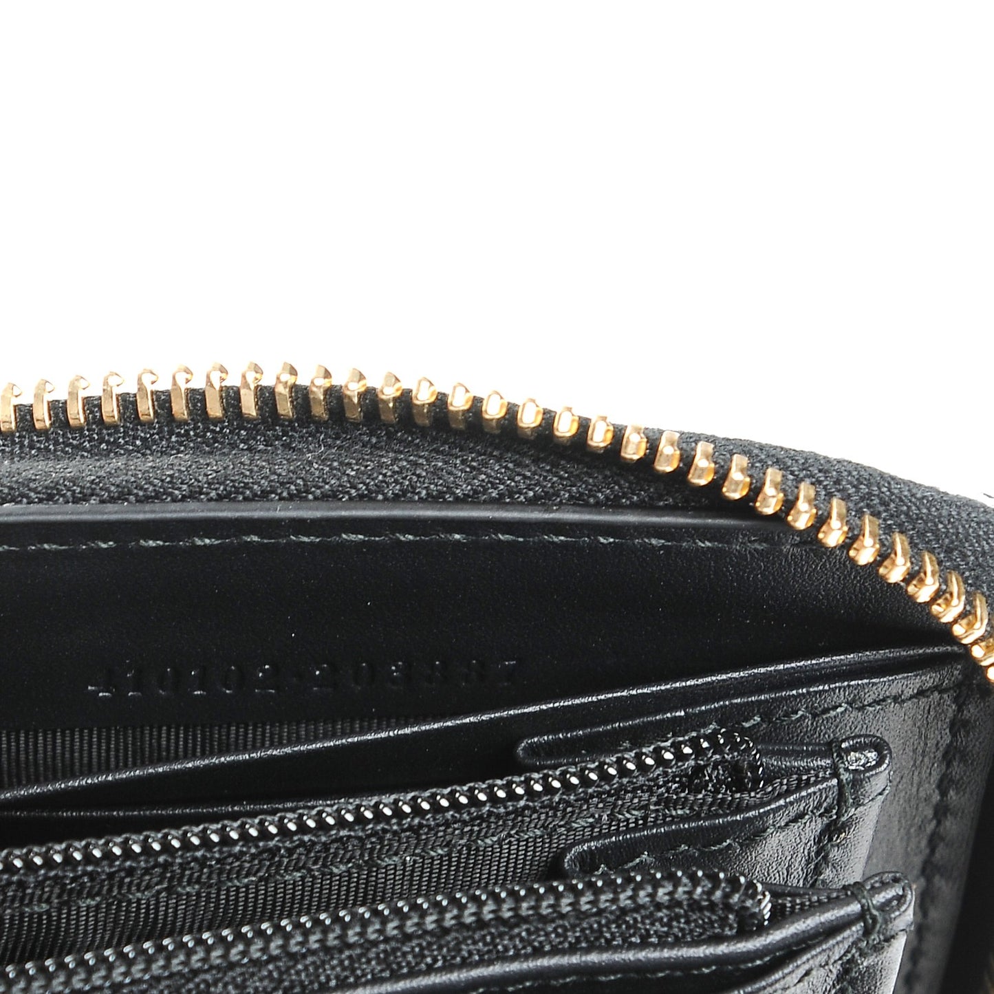 GG Supreme Monogram Bees Zip Around Wallet