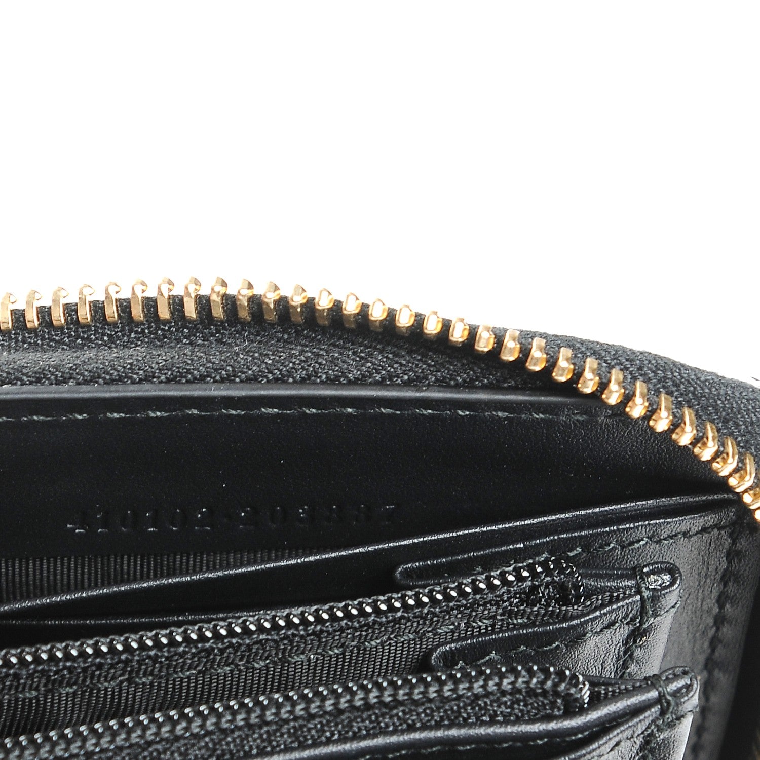 Gucci GG Supreme Monogram Bees Zip Around Wallet 6 of 8