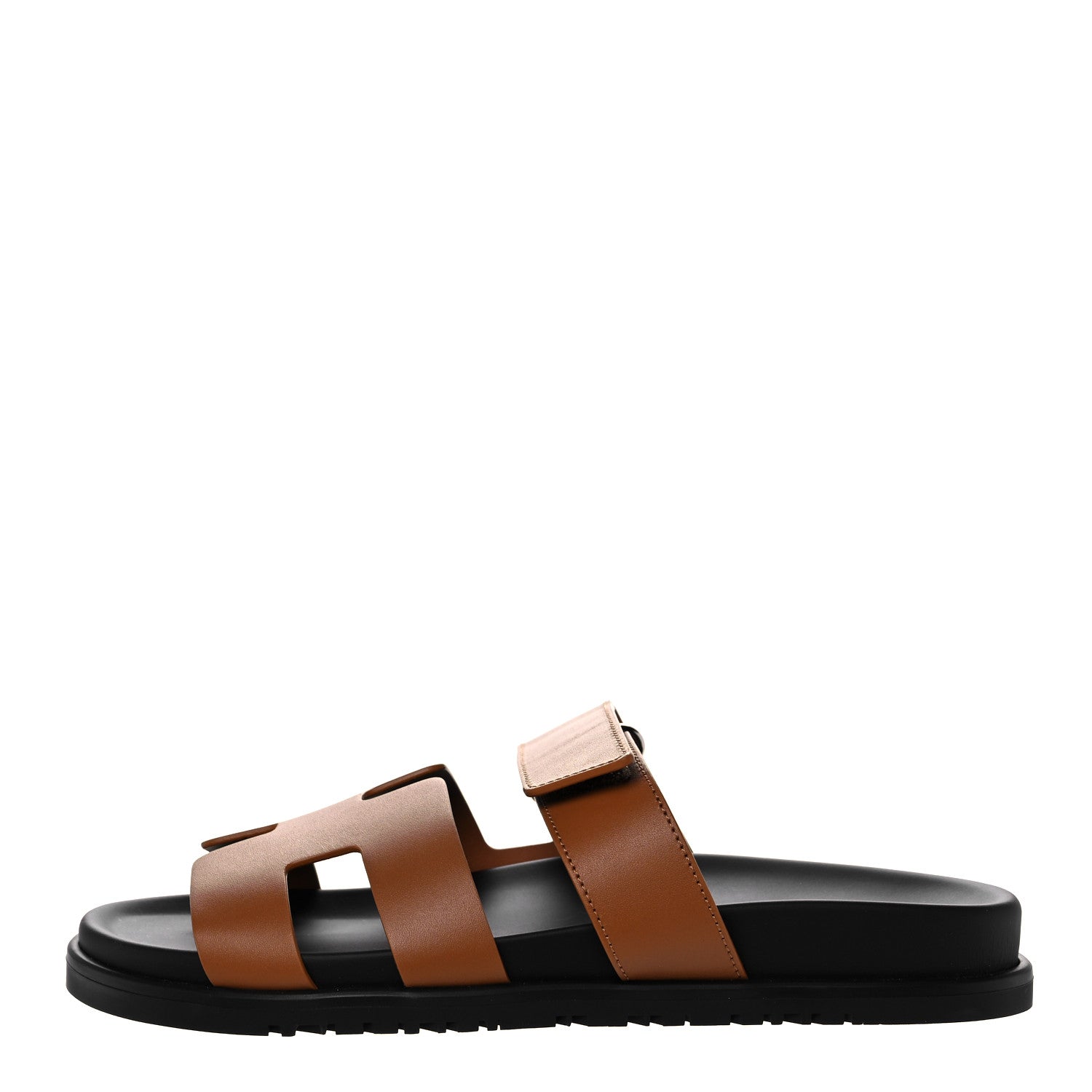 Hermes Calfskin Womens Chypre Sandals 39 Gold 1 of 9