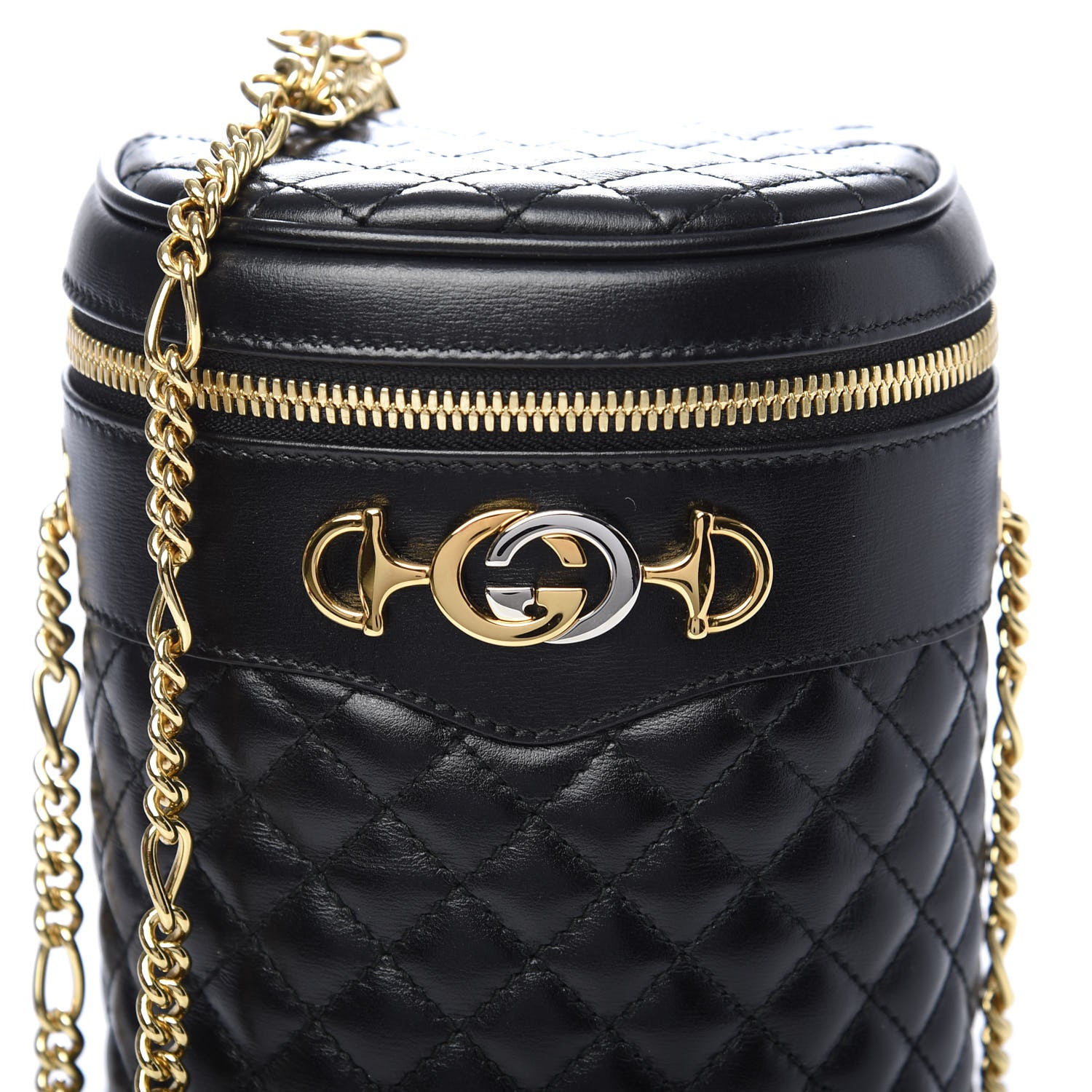 Gucci Calfskin Trapuntata Zumi Belt Bag Black 10 of 11