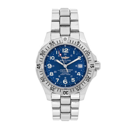 Breitling Stainless Steel 42mm Chronometre Super Ocean Automatic Watch Blue A17360 1 of 4