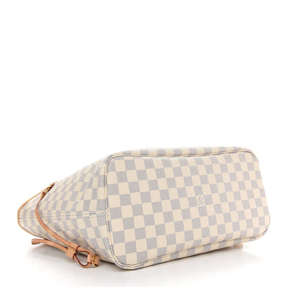 Louis Vuitton Damier Azur Neo Neverfull MM Rose Ballerine 5 of 11