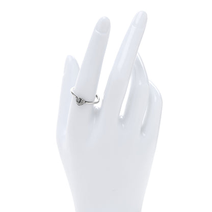 Chrome Hearts Sterling Silver Diamond Heart Bubblegum Ring 58 8.25 2 of 4