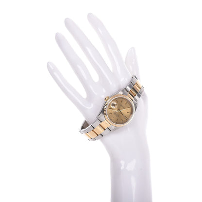 Rolex Stainless Steel 18K Yellow Gold 36mm Oyster Perpetual Datejust Watch Champagne 16233 2 of 8