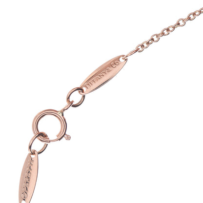 Tiffany 18K Rose Gold Diamond .05ct Elsa Peretti Diamonds by the Yard Pendant Necklace 8 of 8