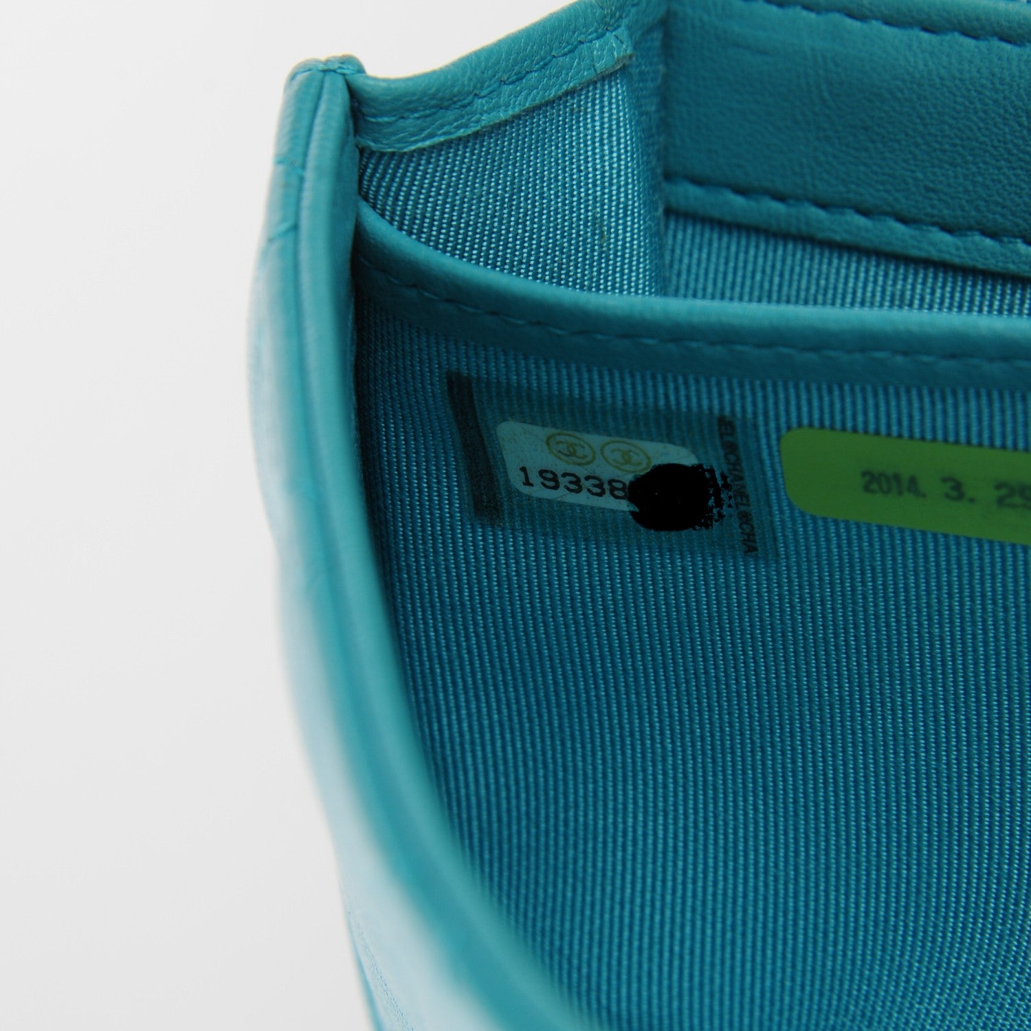 Chanel Lambskin Quilted Long Flap Wallet Blue 8 of 8