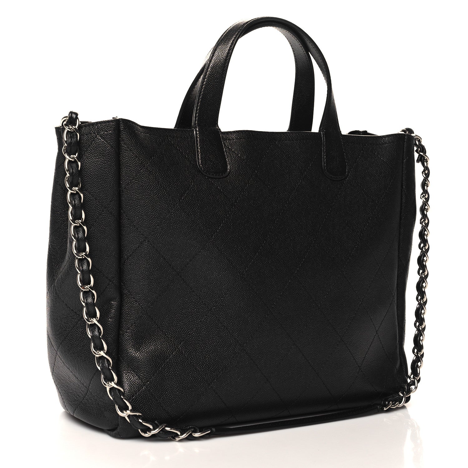 Chanel Caviar Stitched Medium Lady Coco Shopping Tote Black 3 of 11