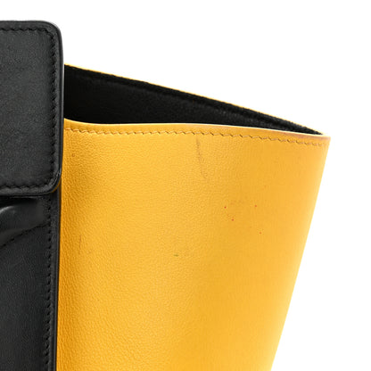 Celine Elephant Calfskin Mini Tri-Color Luggage Optic White Yellow 11 of 14