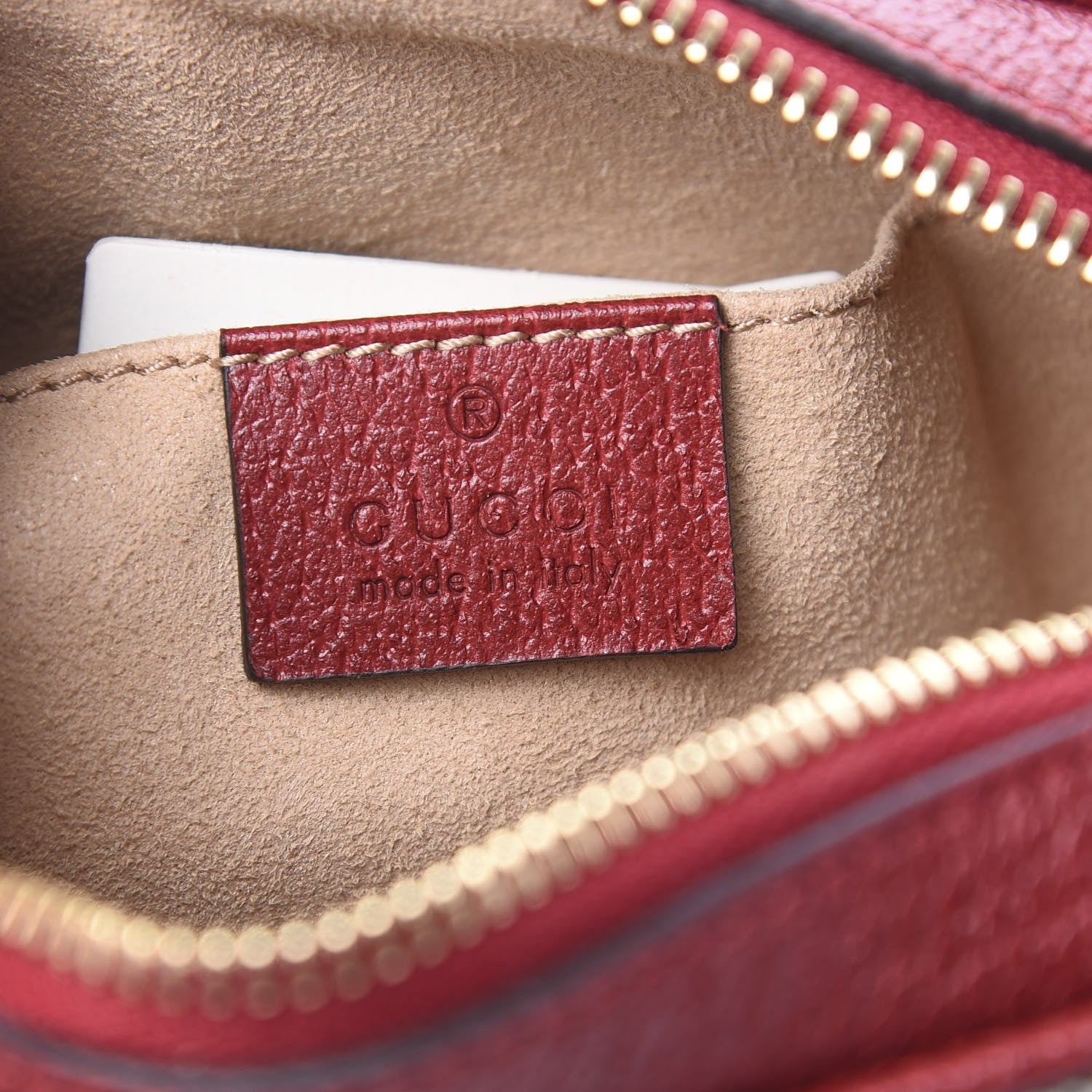 Gucci GG Supreme Monogram Flora Web Mini Ophidia Shoulder Bag Red 5 of 10