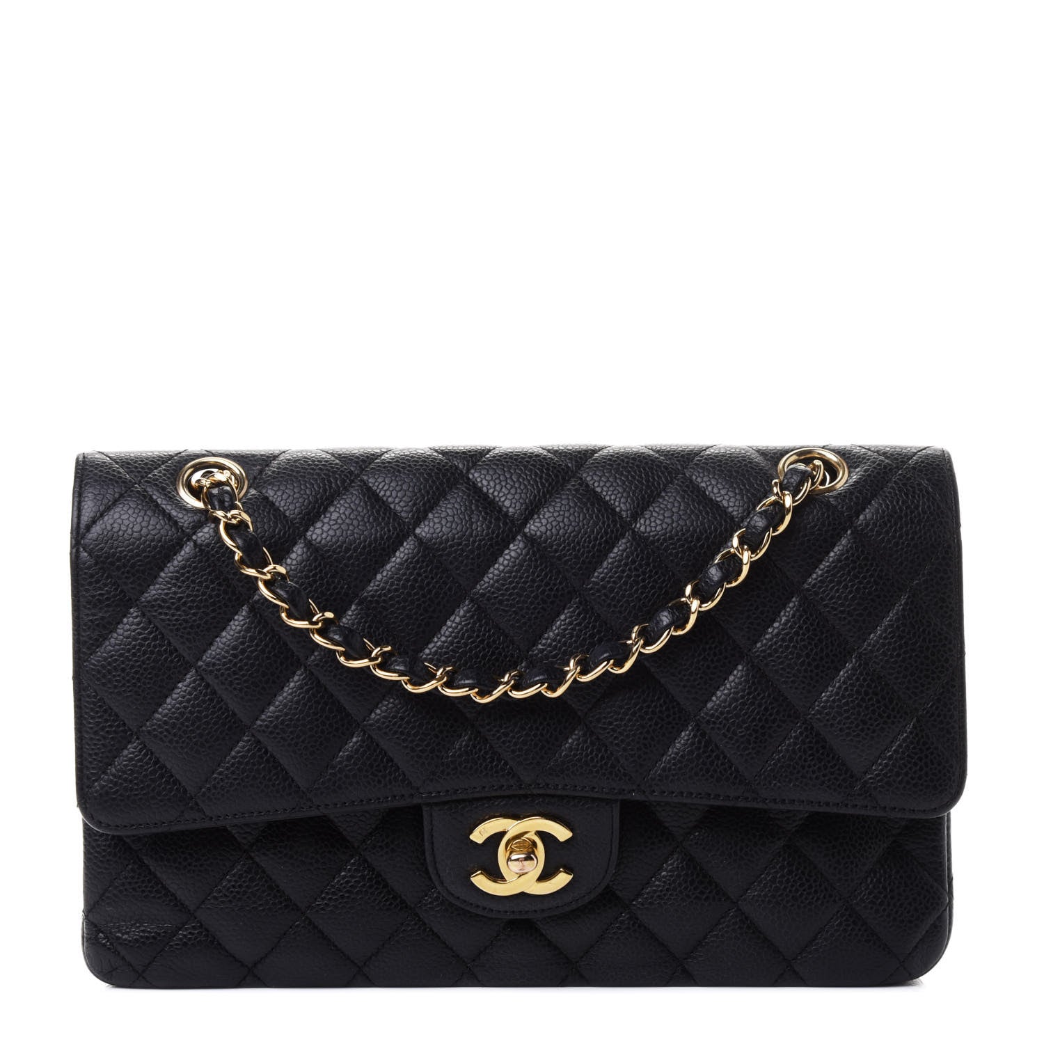 Chanel Caviar Quilted Medium Double Flap Black 1 of 4