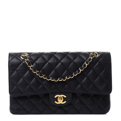 Chanel Caviar Quilted Medium Double Flap Black 1 of 4