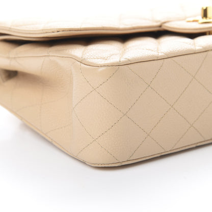 Chanel Caviar Quilted Medium Double Flap Beige Clair 8 of 10