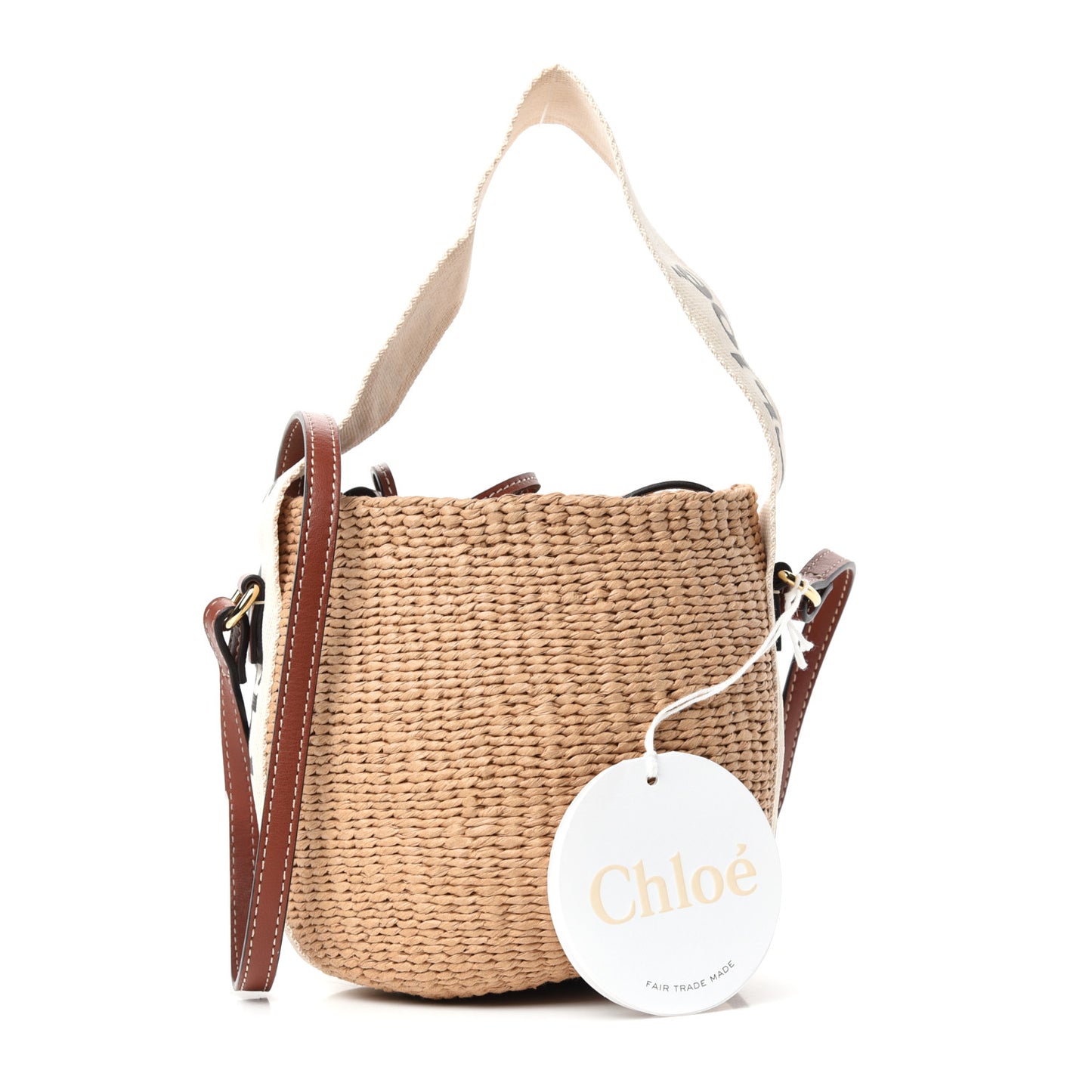 Natural Woven Fiber Small Woody Basket