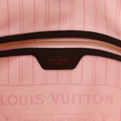 Louis Vuitton Damier Ebene Neo Neverfull MM Rose Ballerine 6 of 12