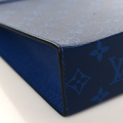 Louis Vuitton Monogram Eclipse Pochette Voyage MM Pacific Blue 7 of 9