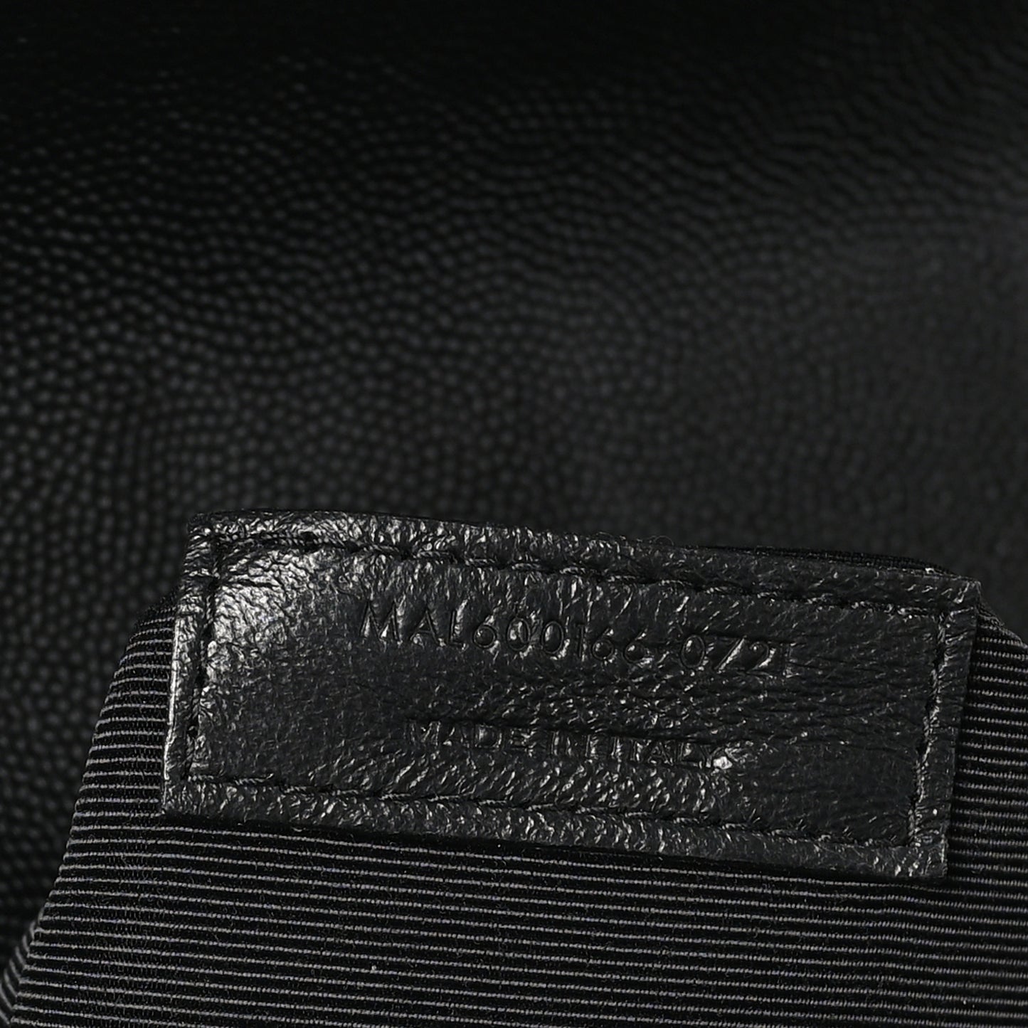 Grain De Poudre Textured Mixed Matelasse Large Triquilt Monogram Satchel Black