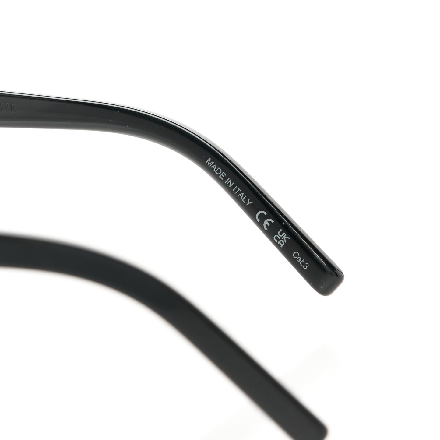 Acetate Mica Cat Eye Sunglasses SL 276 Black