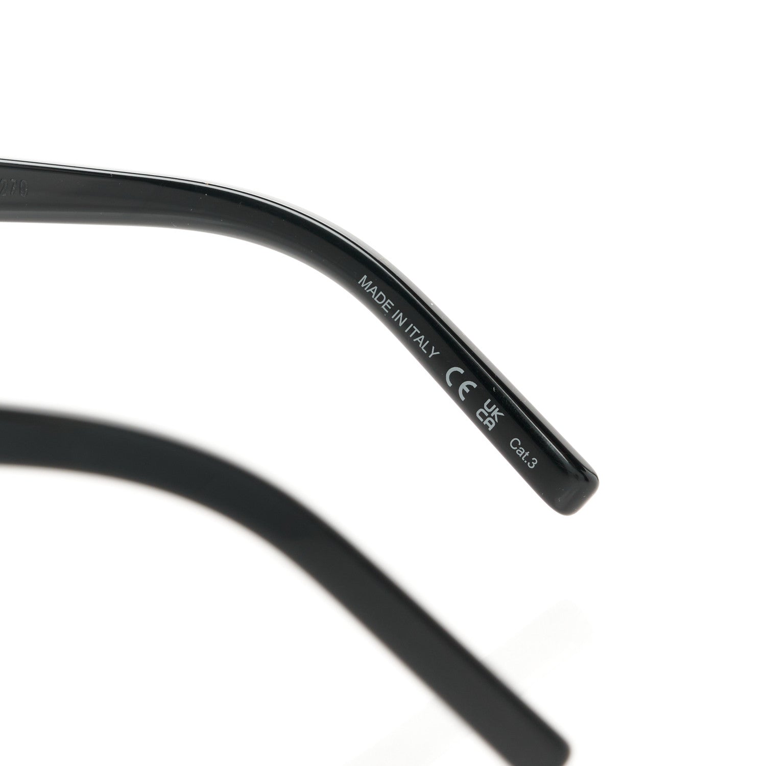 Saint Laurent Acetate Mica Cat Eye Sunglasses SL 276 Black 7 of 8
