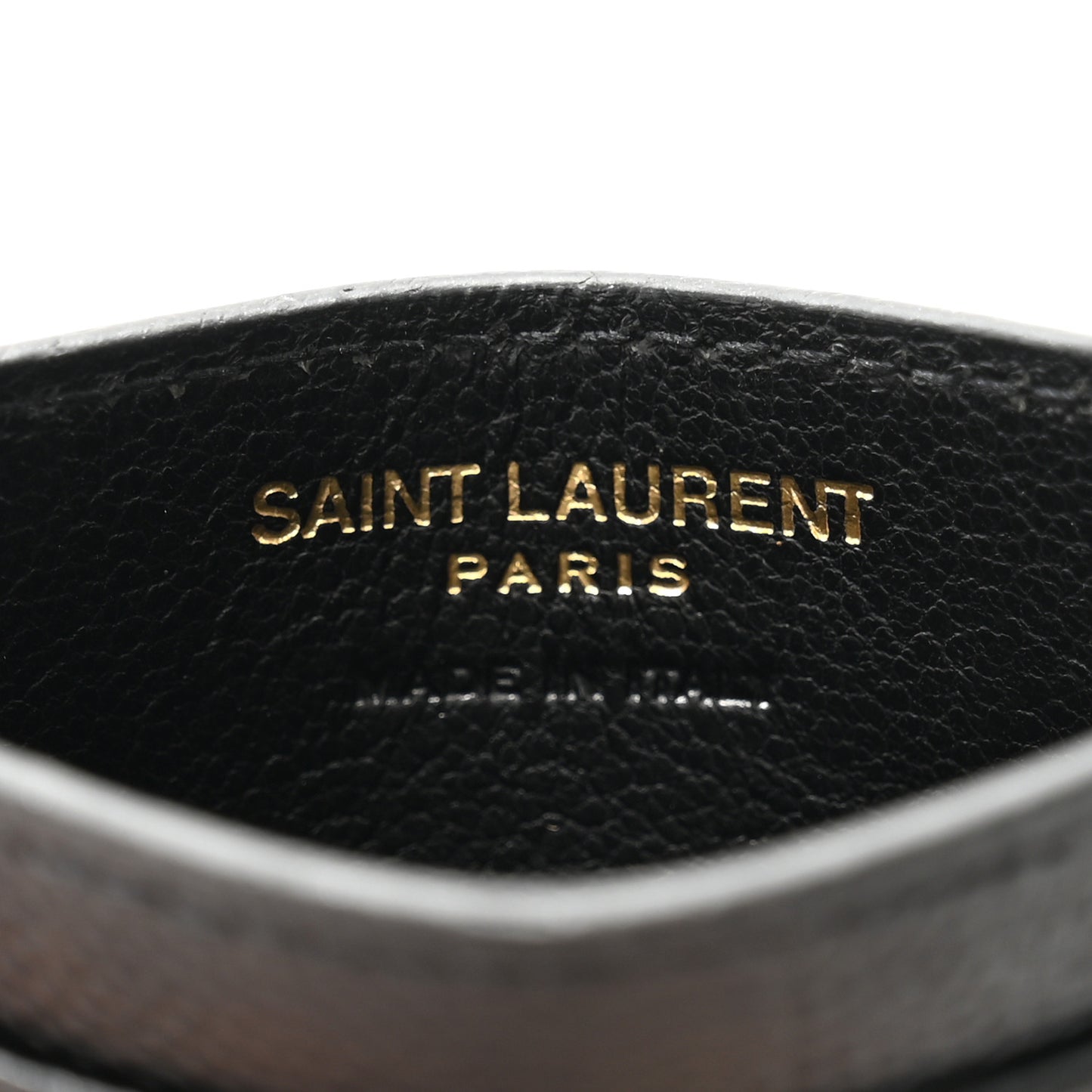 Grain De Poudre Matelasse Chevron Monogram Credit Card Case Black
