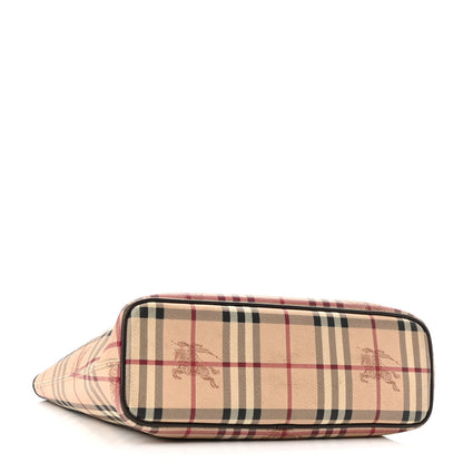 Burberry Haymarket Check Small Onslow Tote Chocolate 4 of 11