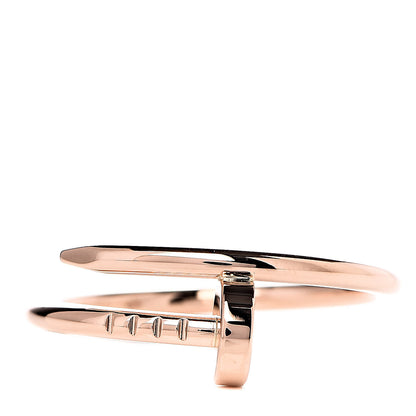 Cartier 18K Pink Gold Small Juste Un Clou Ring 55 7.25 1 of 4
