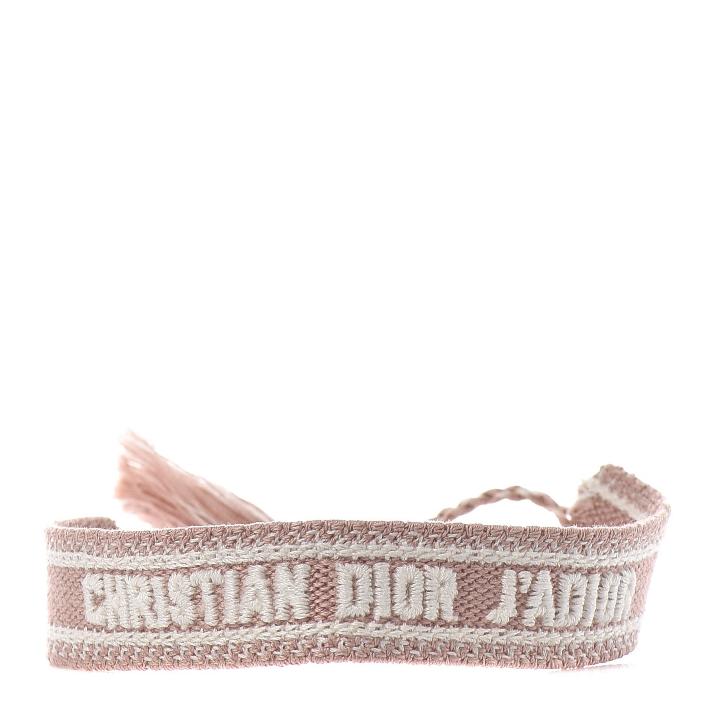 Woven Cotton J'Adior Friendship Bracelet Nude