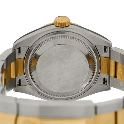 Rolex Stainless Steel 18K Yellow Gold 28mm Oyster Perpetual Datejust Watch Silver Roman 279173 4 of 5