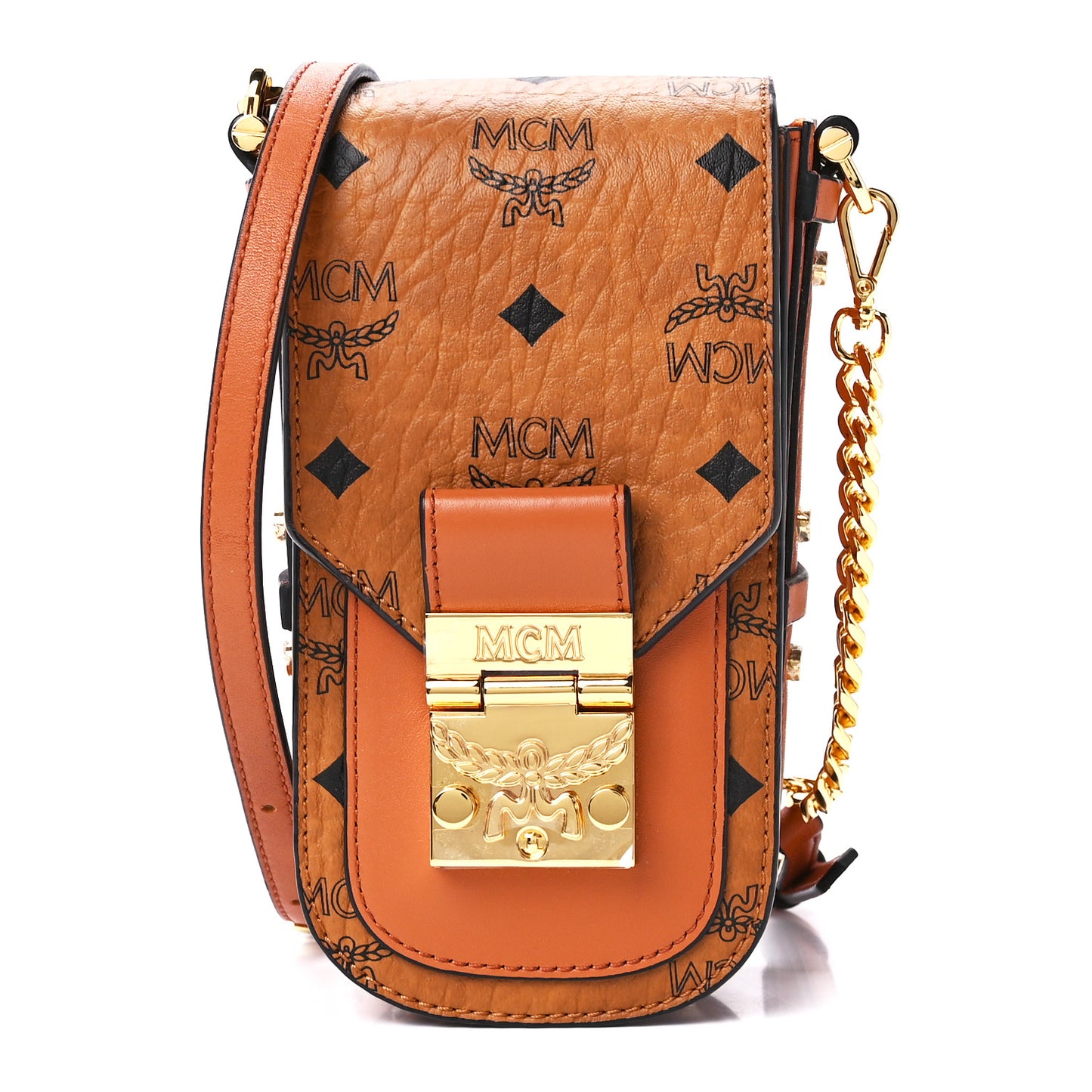 Visetos Mini Patricia Crossbody Pouch Cognac