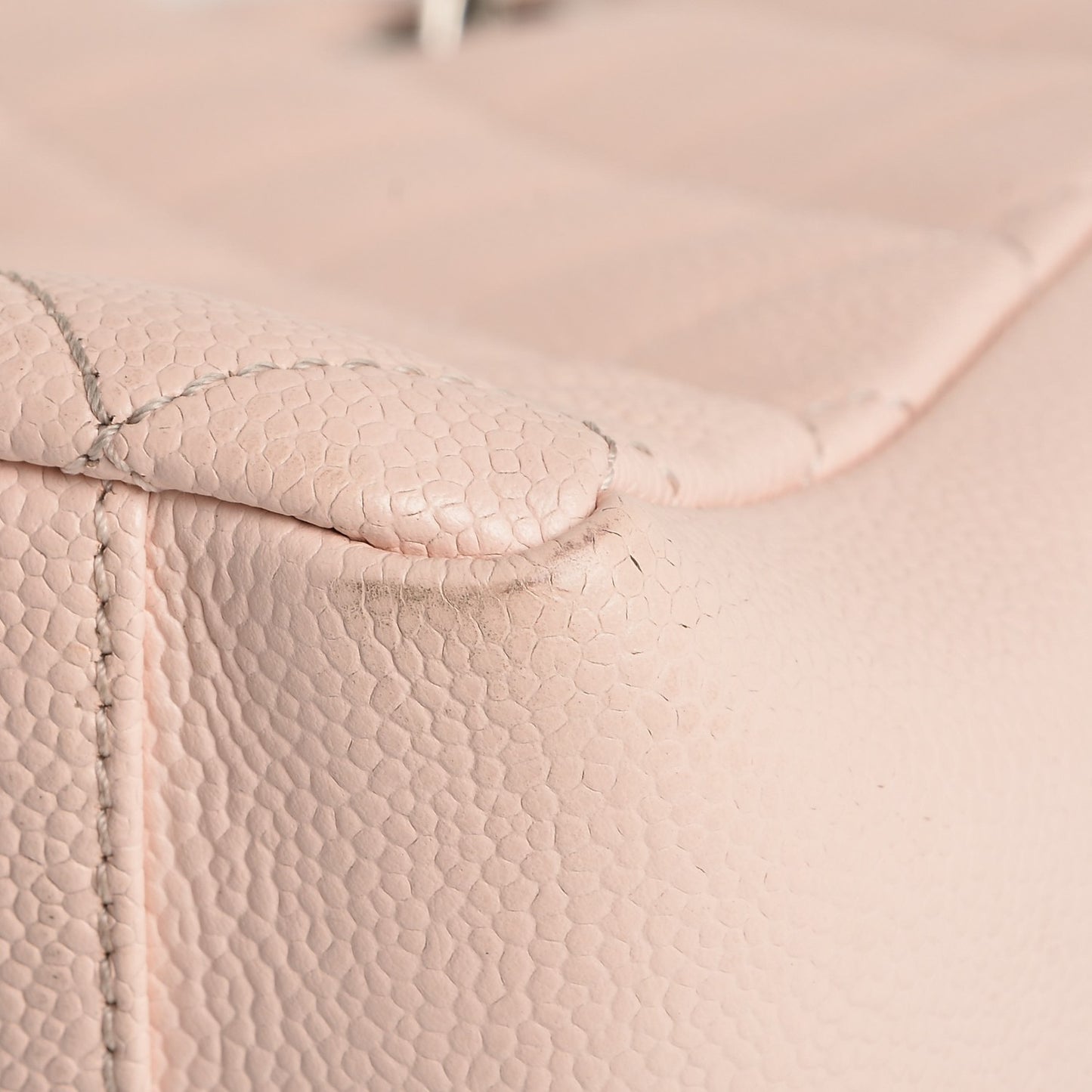 Caviar Quilted Grand Shopping Tote GST Light Pink